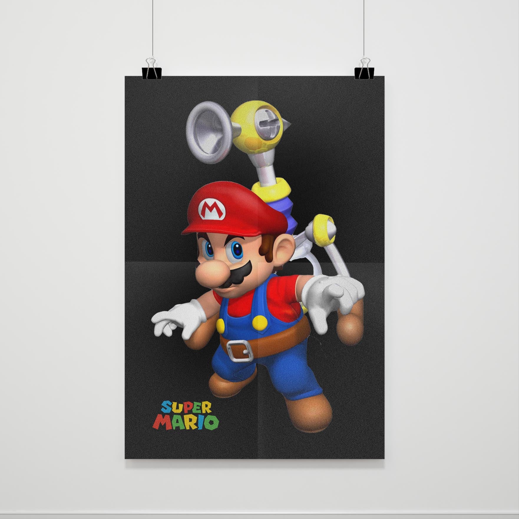 Super Mario Bros Fly Jump Poster