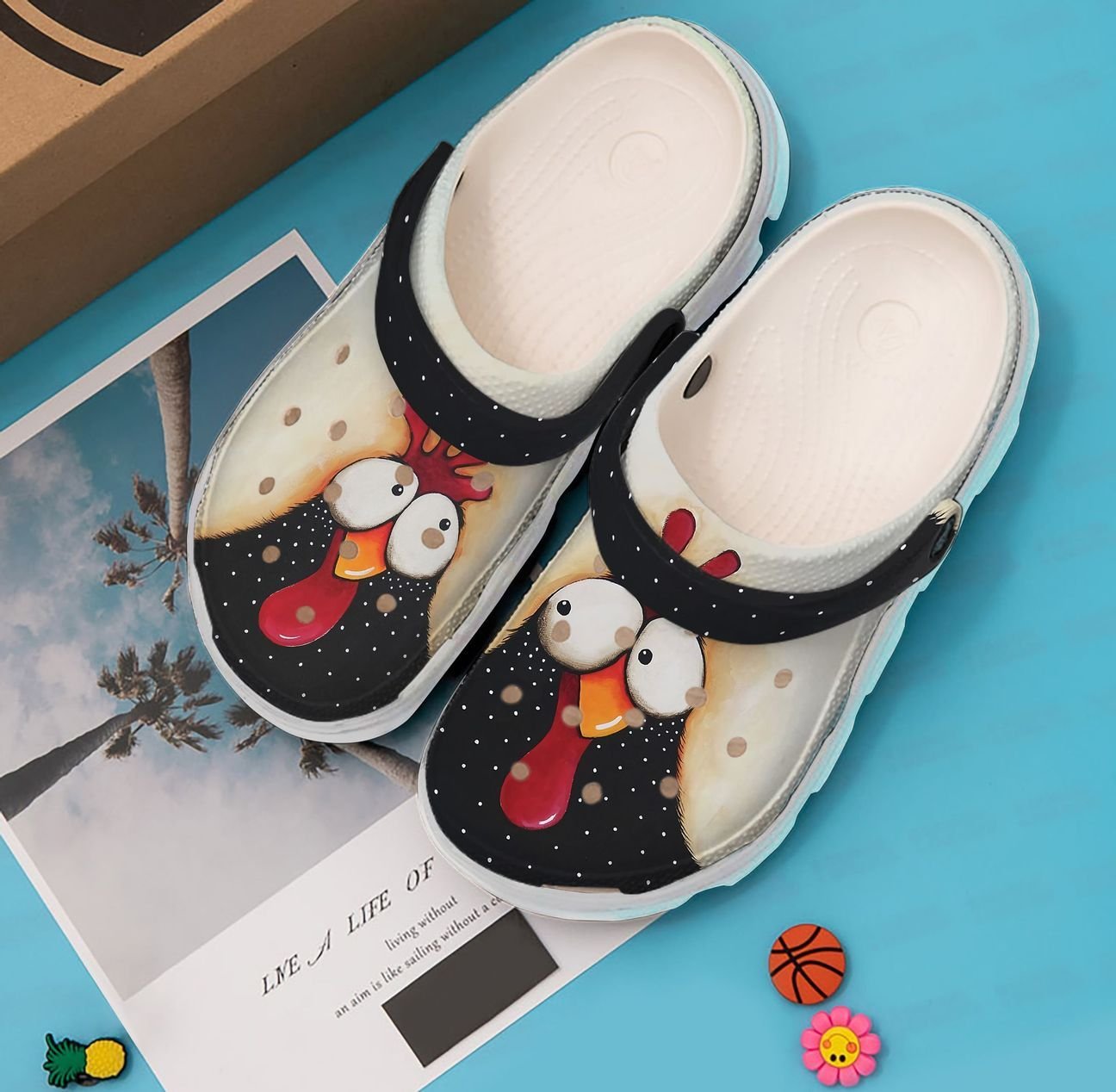 Chicken Personalized Clog, Custom Name, Text, Color, Number Fashion Style For Women, Men, Kid, Print 3D Crazy Chicken