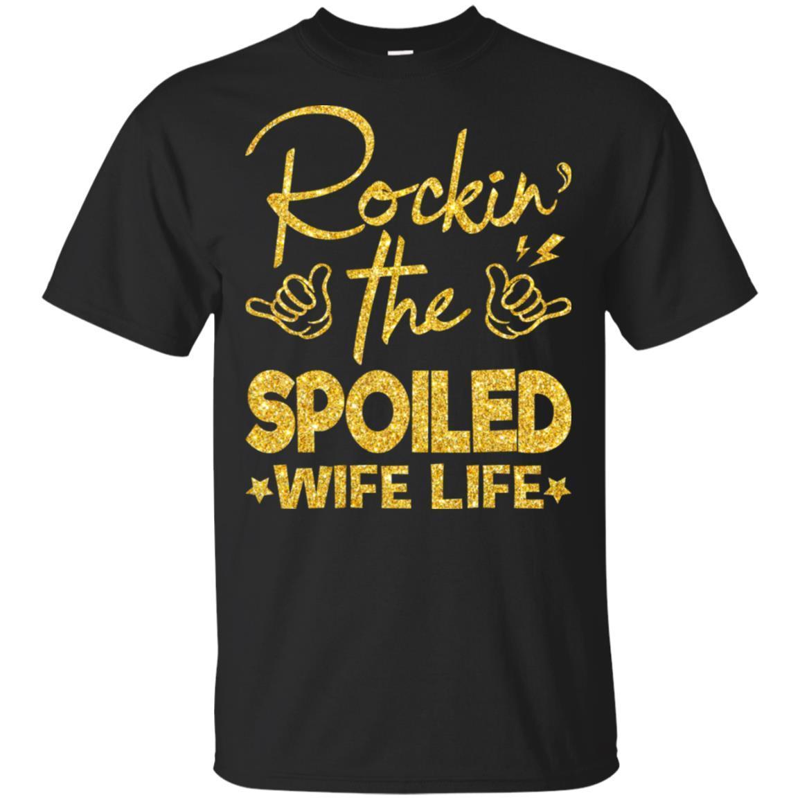 Rockin The Spoiled Wife Life T-Shirt Afro Girl Rock African Clothing