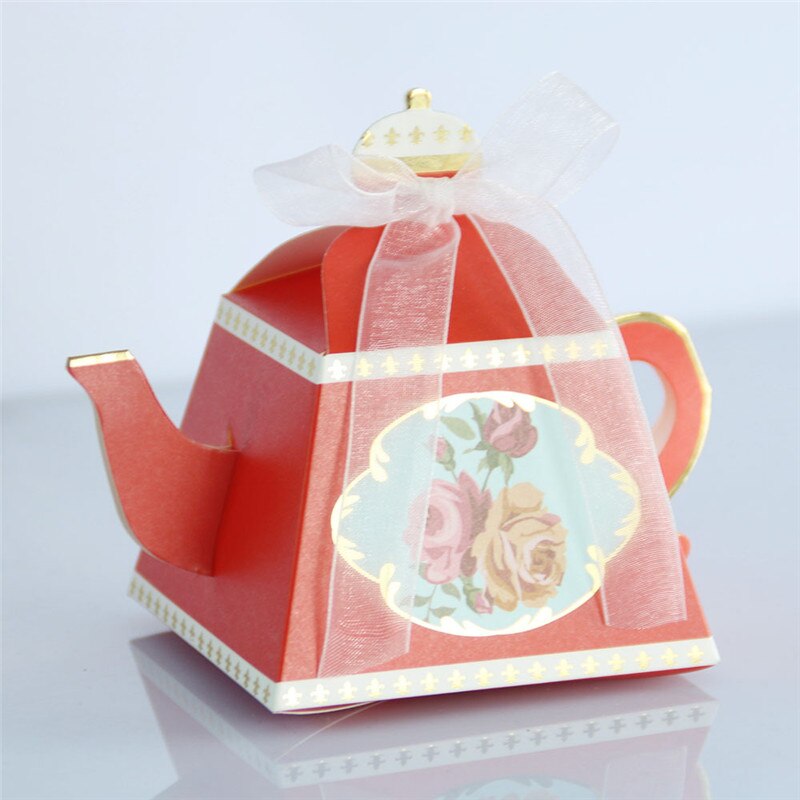 10Pcs Candy Boxes Tea Party Favors Wedding Decorations Gifts for Guests Bridal Shower Birthday Party Baby Shower Decor for Kids alx