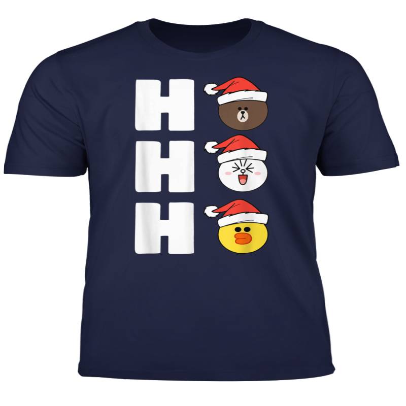 Christmas Brown Bear Cony Bunny Rabbit Duck Ho Ho Ho Holiday T Shirt