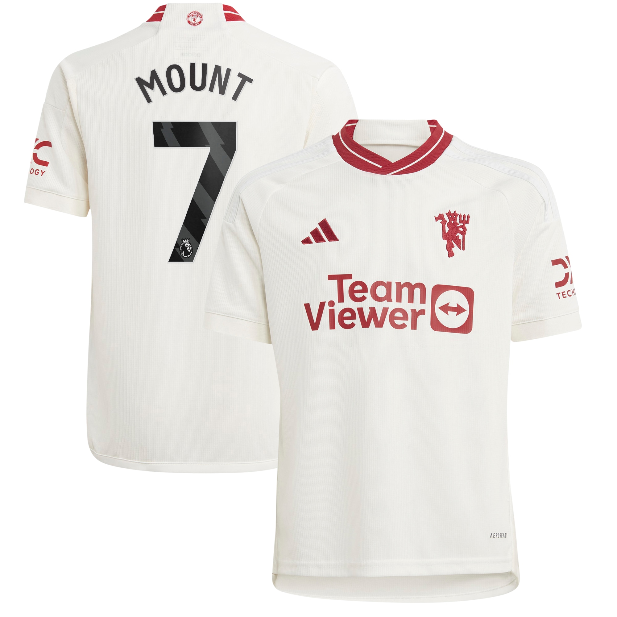 Mason Mount Manchester United Youth 2023/24 Third Replica Player Jersey – White