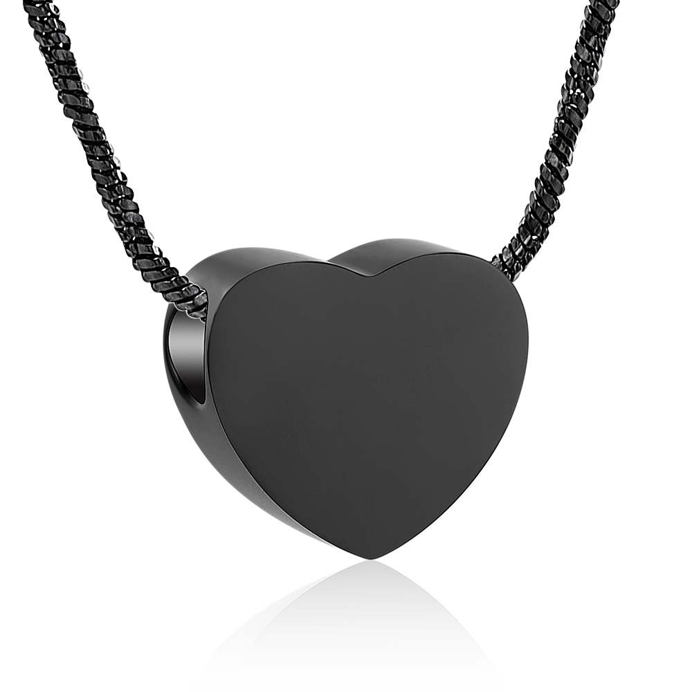 Blank Small Heart Ash Keepsake Urns Necklace Pet Dog Cat Memorial Urn Necklace Hold Ashes Cremation Jewelry Pendants Women alx