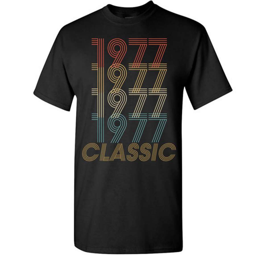 Birthday Retro Gift Vintage Classic 1977 – Gildan Short Sleeve Shirt