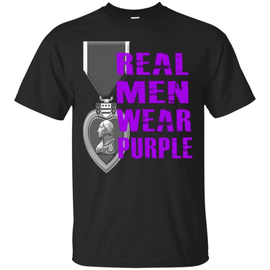 Real Men Wear Purple – Purple Heart Day August 7th shirt