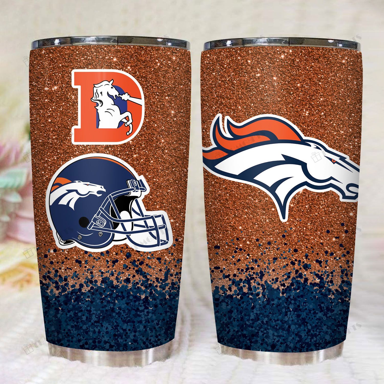 Denver Broncos American Football Team 20Oz Stainless Steel Tumbler