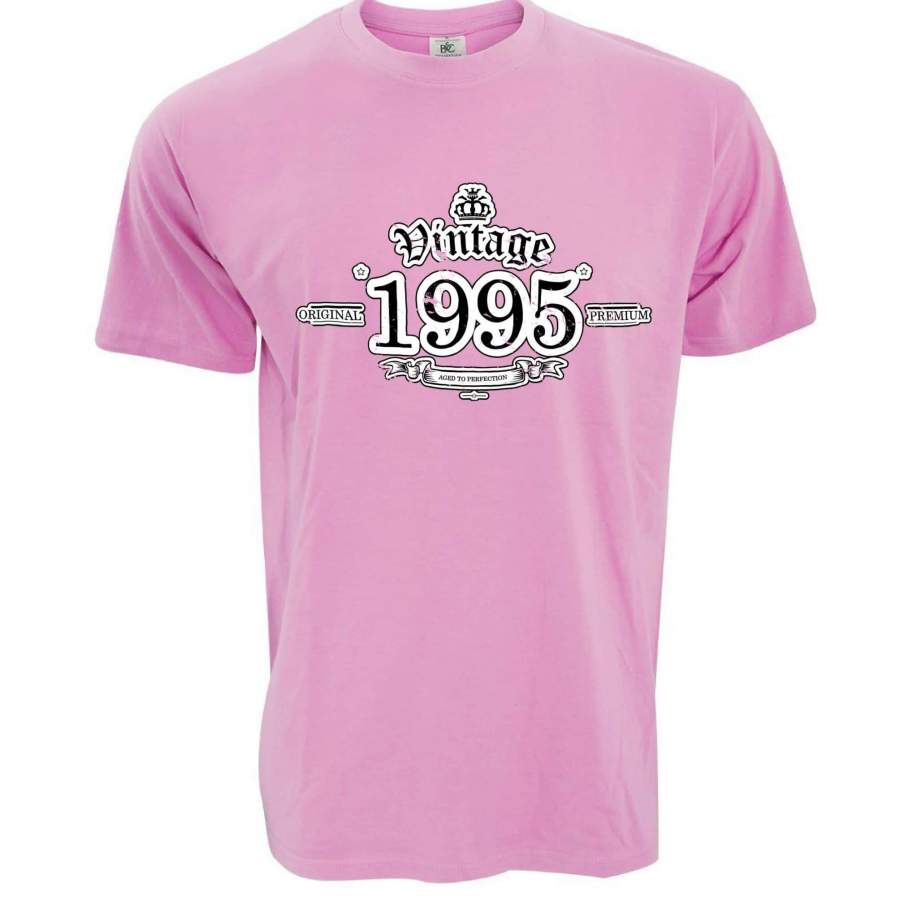 23rd Birthday T Shirt Vintage 1995 Aged To Perfection