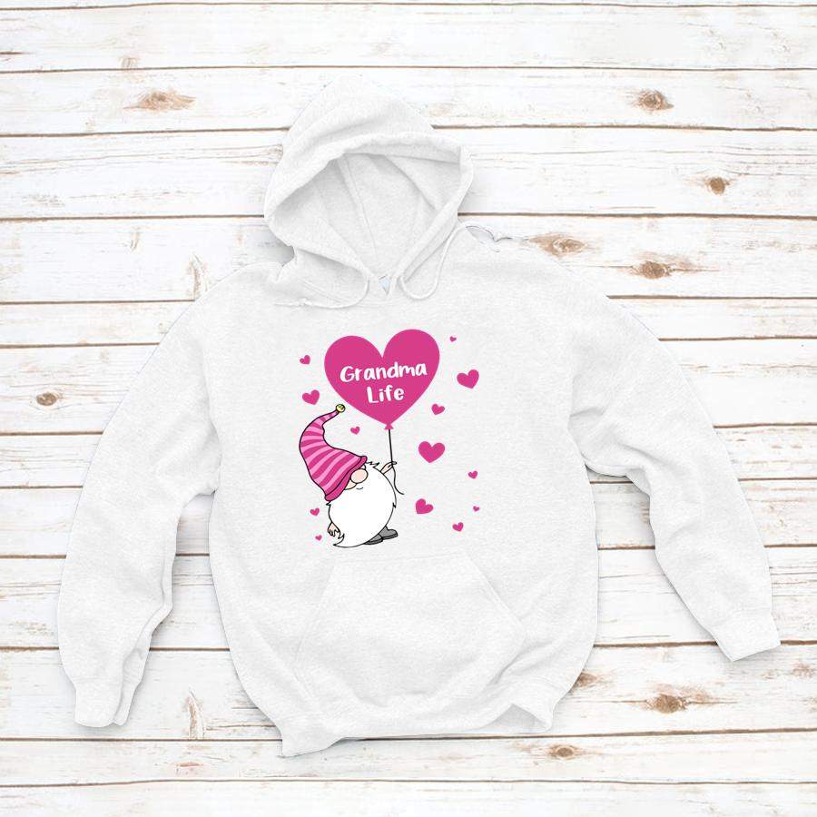 Grandmalife Gnome Pink Heart Valentine’s day Shirt