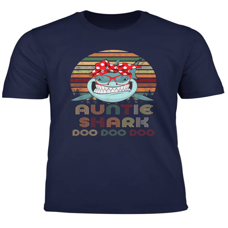 Auntie Shark T Shirt Doo Doo Doo Family Gift T Shirt