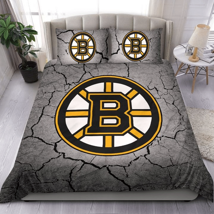 Boston Bruins Bedding Set, Quilt, Fleece Blanket W140909