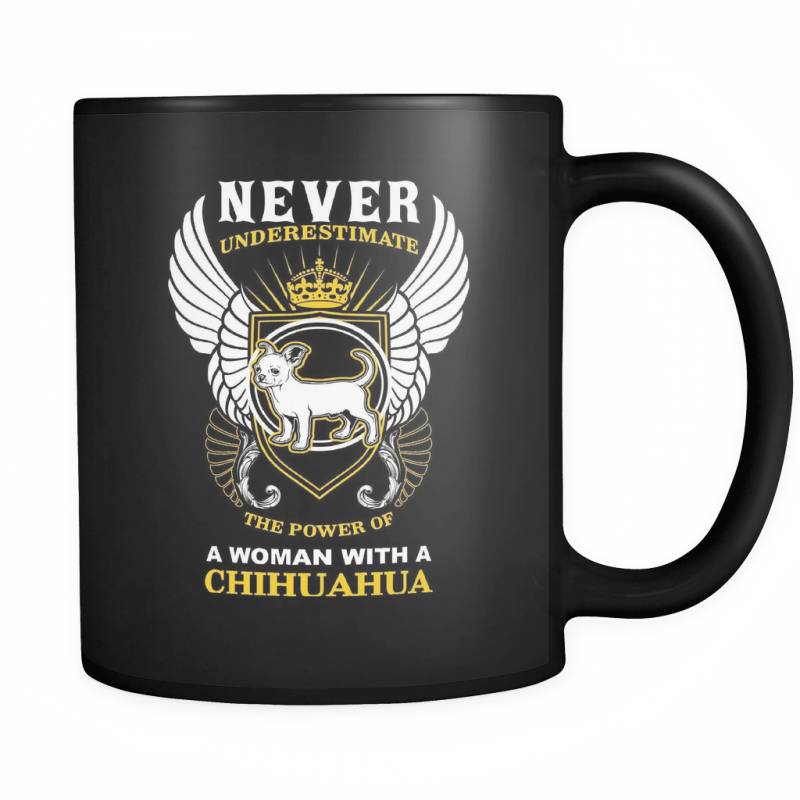 A Woman With A Chihuahua - Luxury Mug