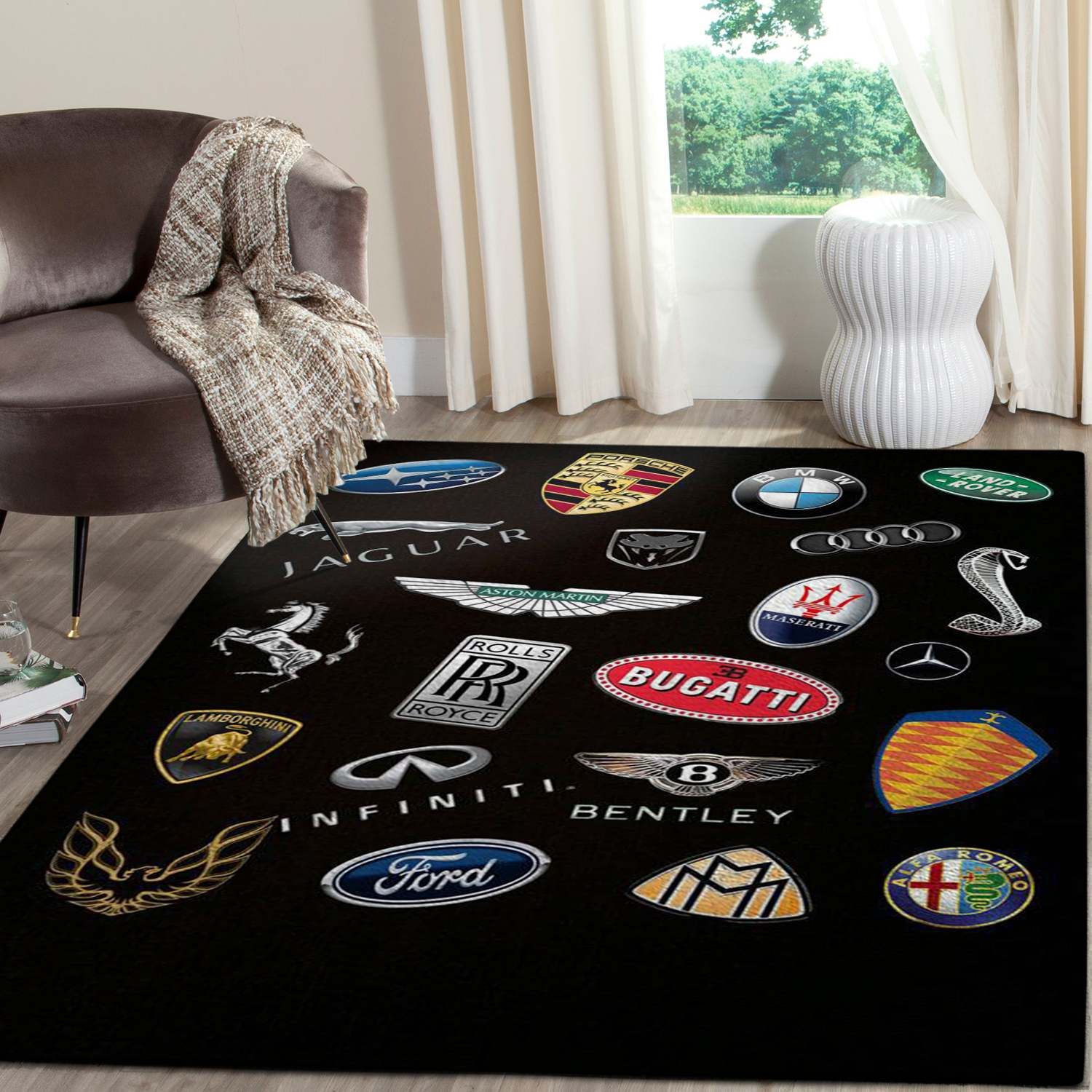 Logo SuperCars Area Rugs Living Room Carpet FN161227 Local Brands Floor Decor