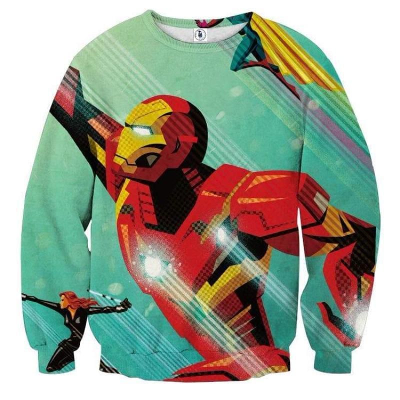 Victory Is Ours Iron Man Ugly Christmas Sweater, All Over Print Sweatshirt