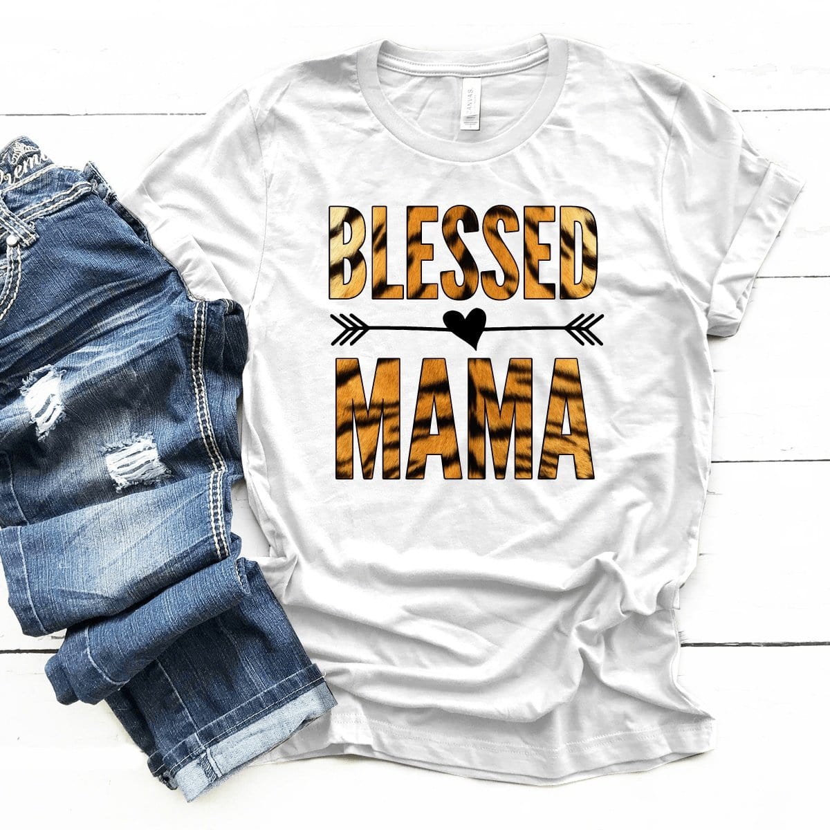 Blessed Mama Tiger Premium Unisex T-Shirt