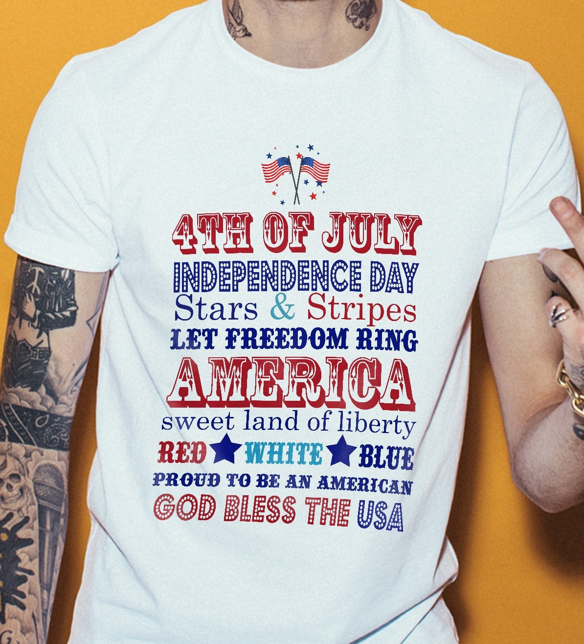 4Th Of July Independence Day Stars Stripes Let Freedom Ring American Gift Standard/Premium T-Shirt