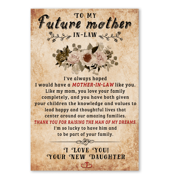 To My Future Mother Canvas And Poster