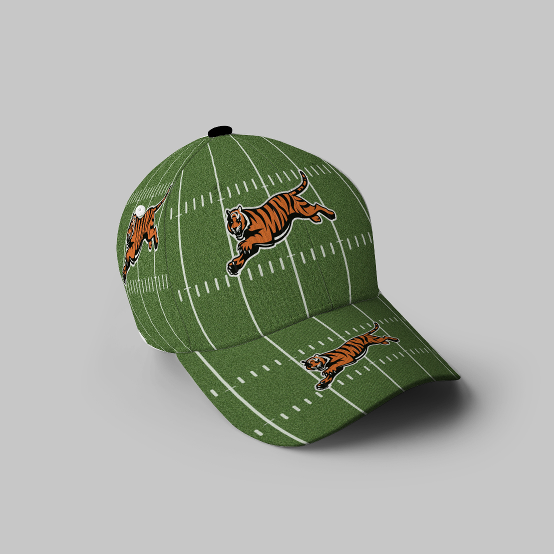 Cincinnati Bengals Tiger Running Field 3D Printing Baseball Cap Classic Hat