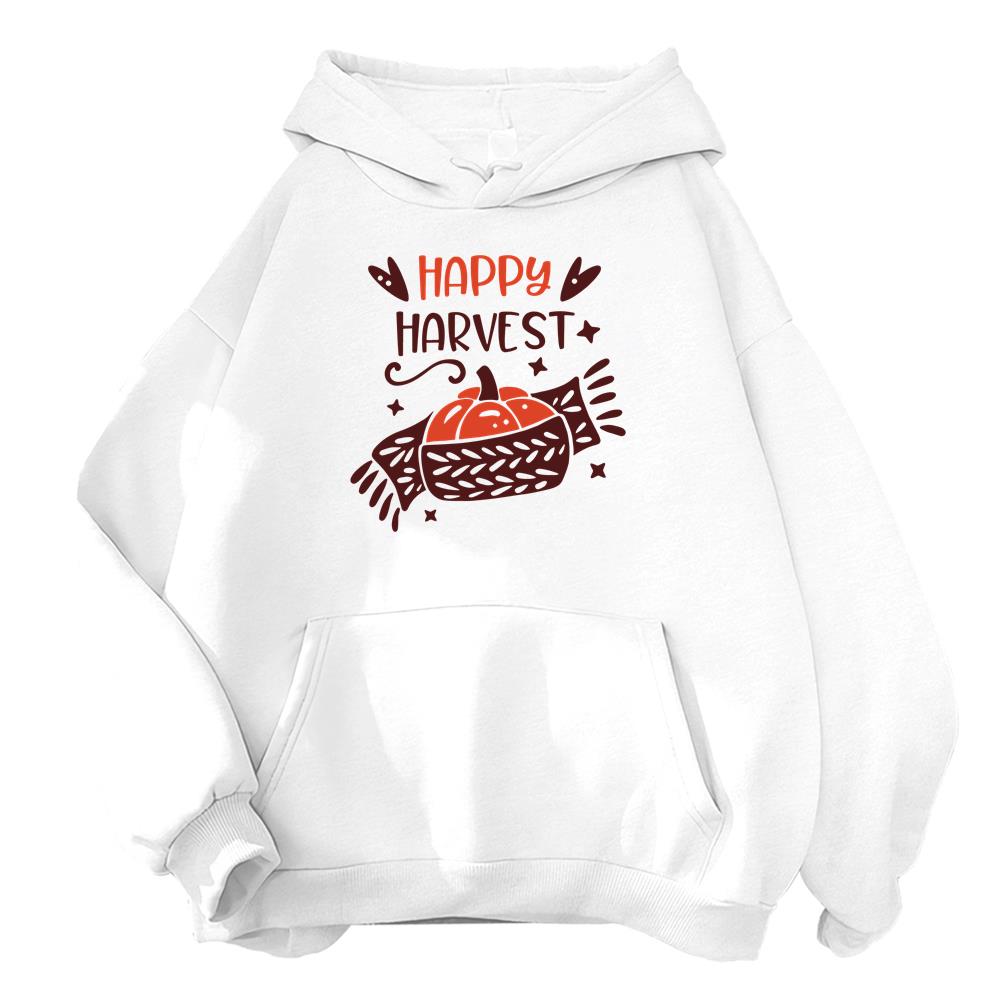 Happy Harvest- Pumpkin And Leaf Hoodie