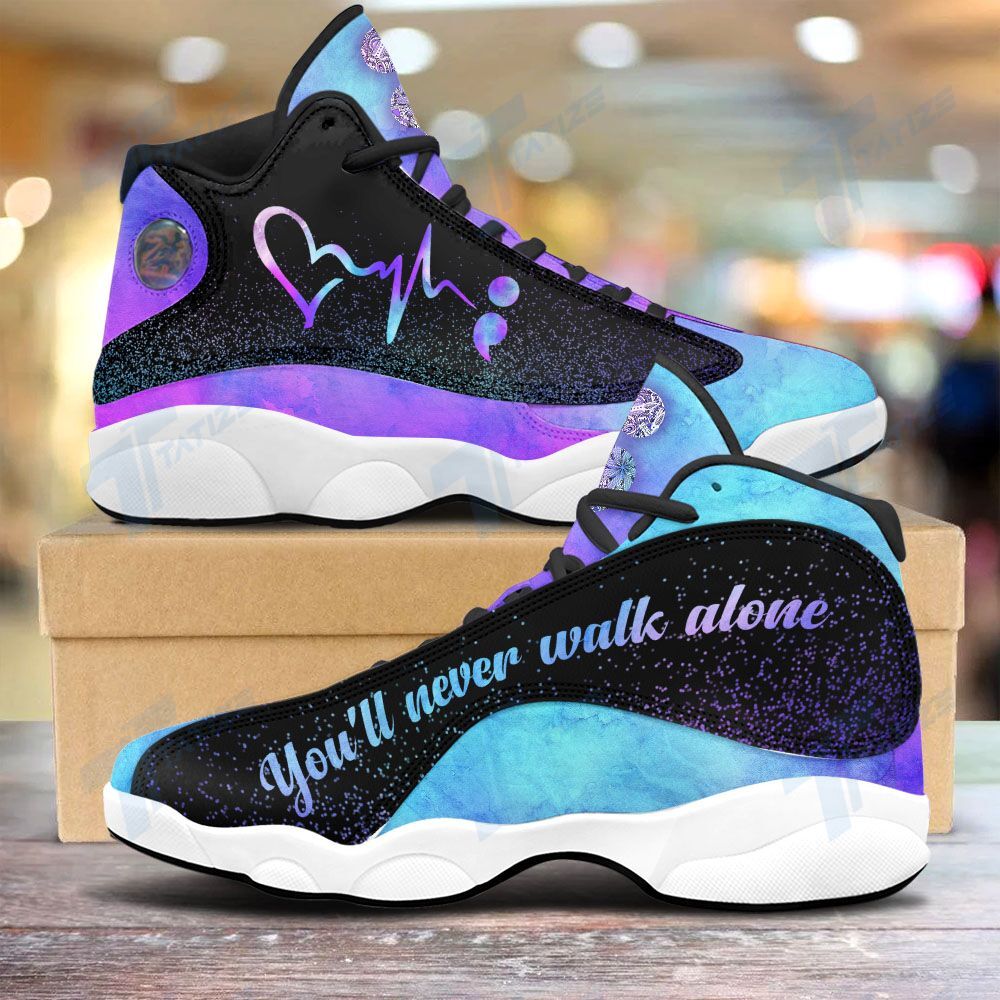 Suicide Prevention No story should end to soon 13 Sneakers XIII Shoes