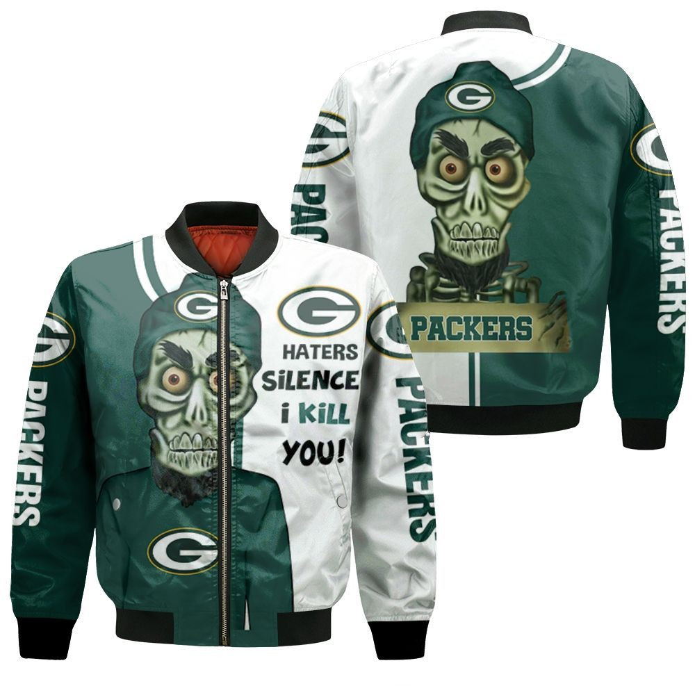 Green Bay Packers Haters I Kill You 3D Bomber Jacket