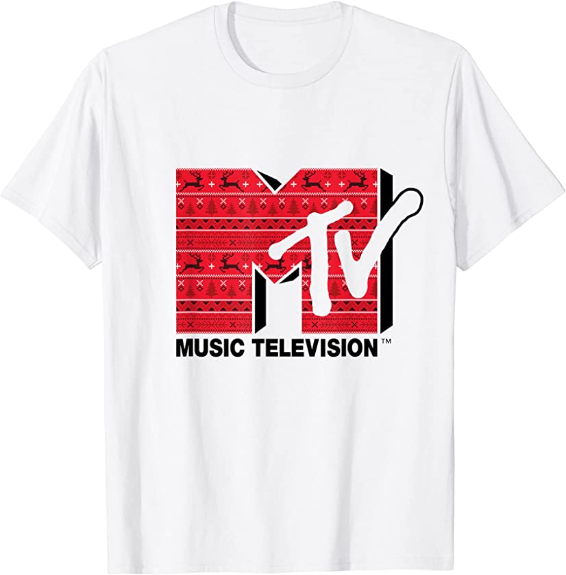 x MTV – The official MTV Logo in Ugly Christmas Style T-Shirt