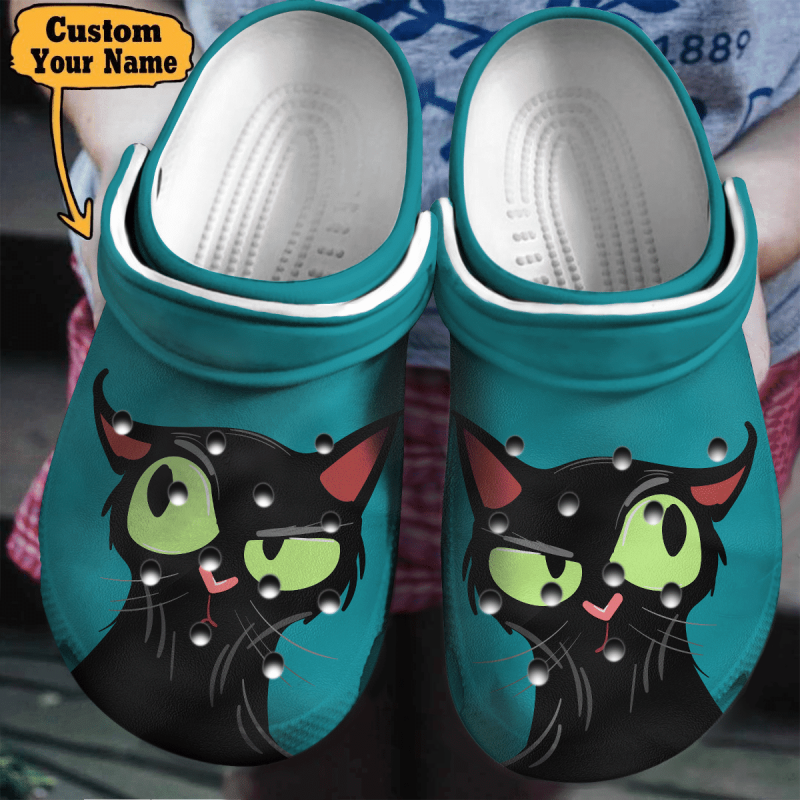 Cat Face Personalized Clogs Shoes Cat