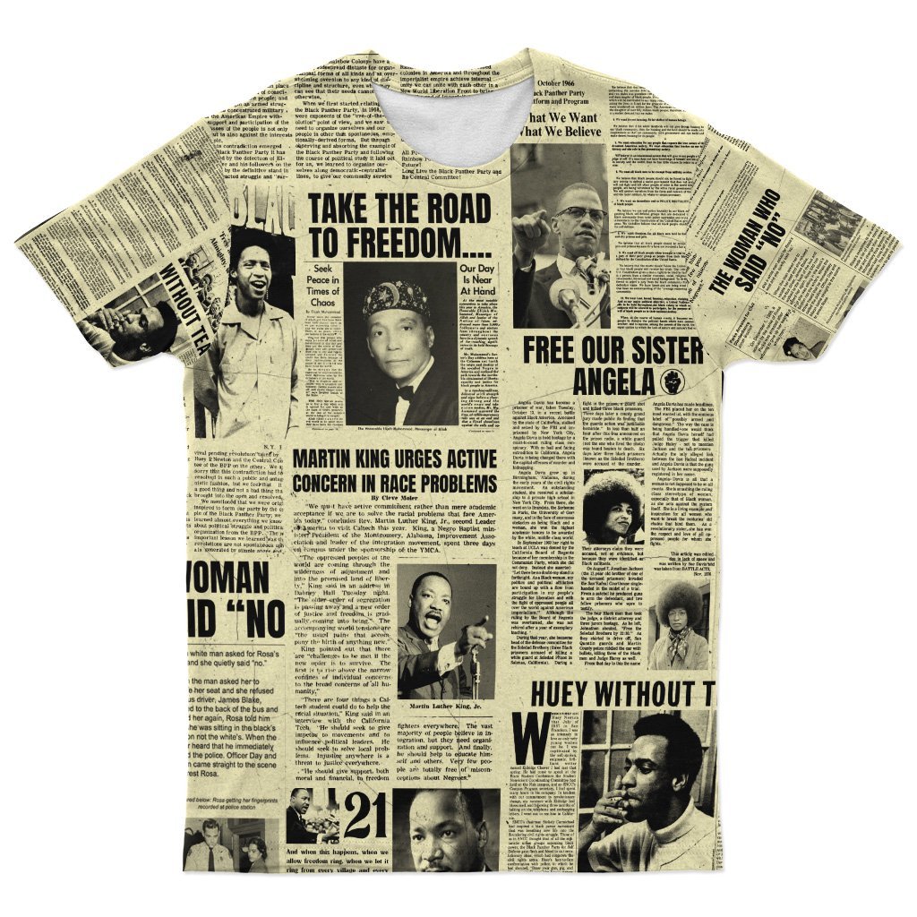 Black Power Newspaper T-Shirt