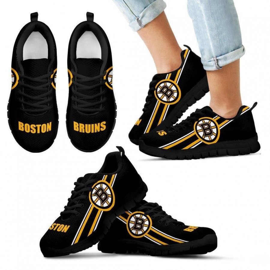 Fall Of Light Boston Bruins Sneakers #875