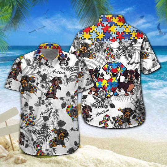 Dachshund Autism Hawaii Hawaii Shirt For Men Women Ha90536