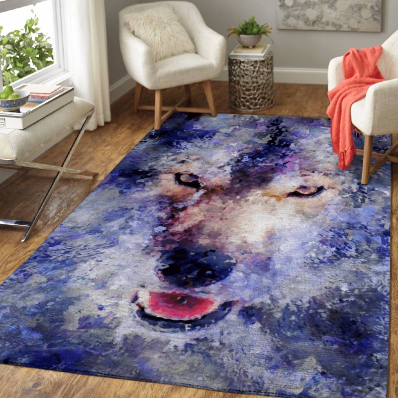 abstract wolf art – Animals Area Rug Carpet