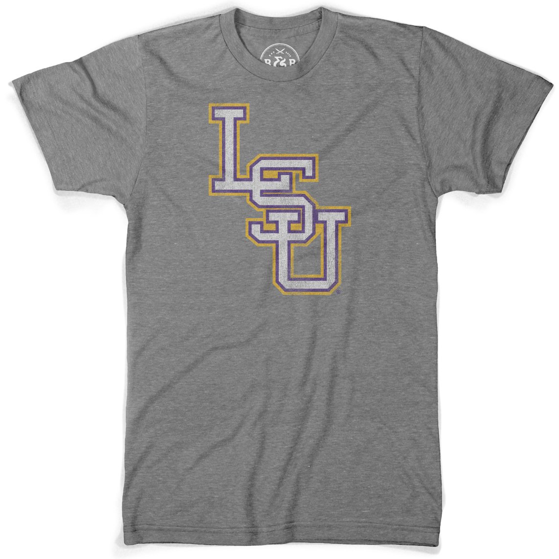 B&B Dry Goods LSU Tigers Baseball Interlock T-Shirt – Grey