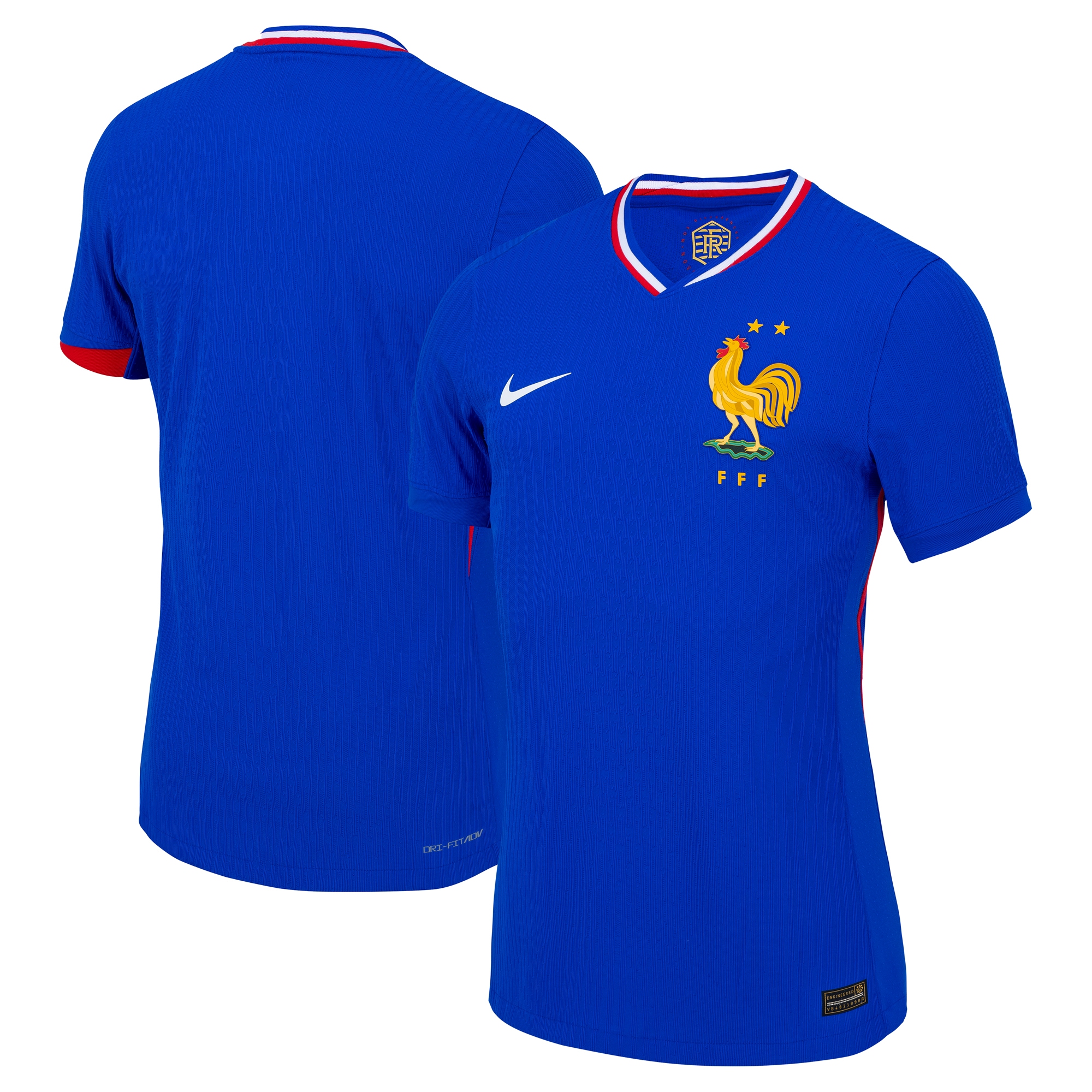 France National Team 2024 Home Authentic Blank Jersey – Blue