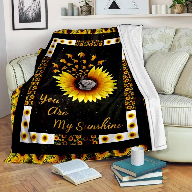 You Are My Sunshine Elephant Lover TG5811 – Fleece Blanket