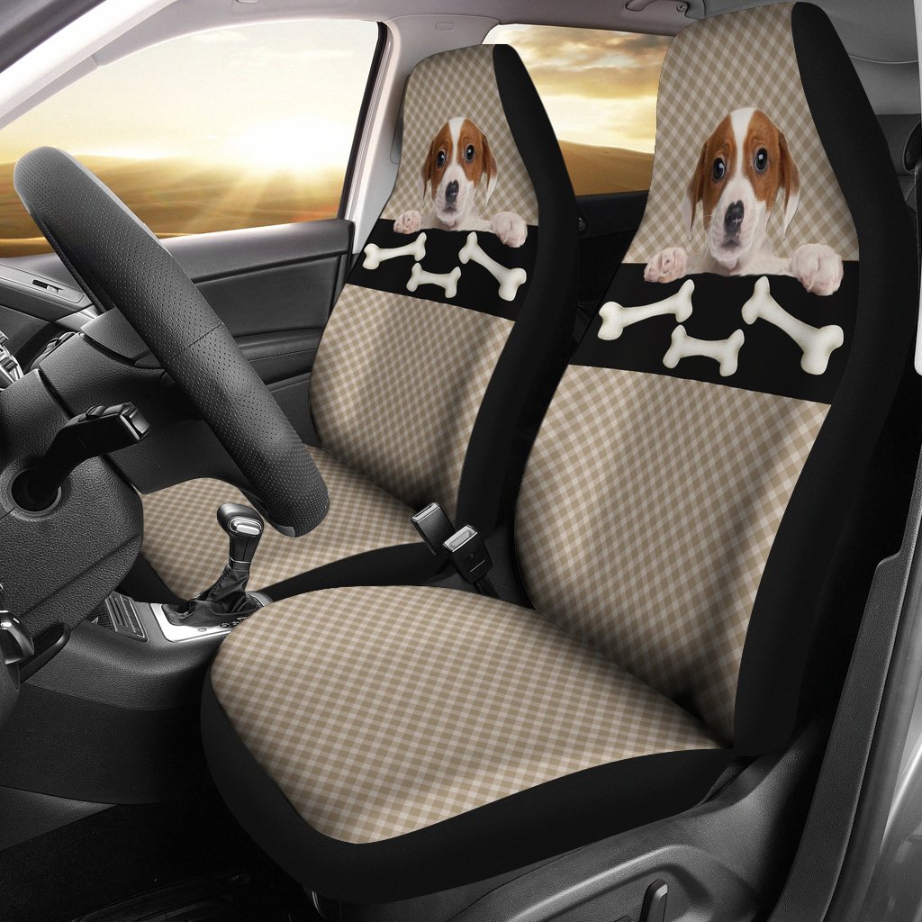 Bone & Puppy Car Seat Cover Set (2 Pieces)