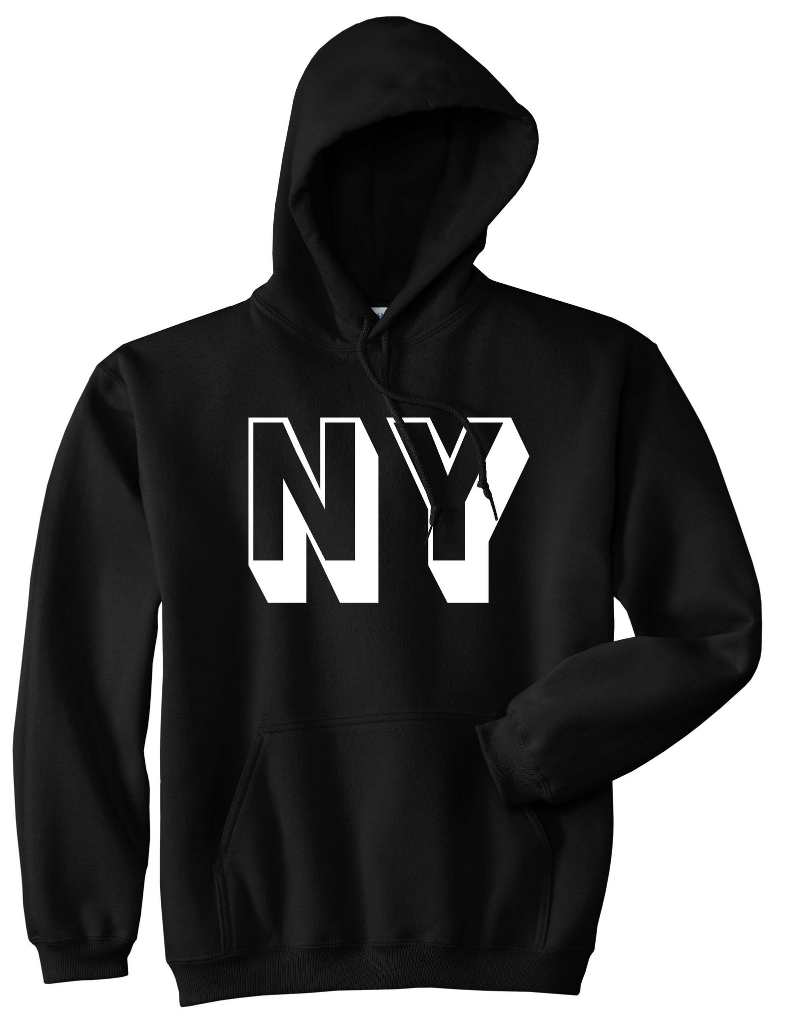 Ny Block Letter New York Pullover Hoodie