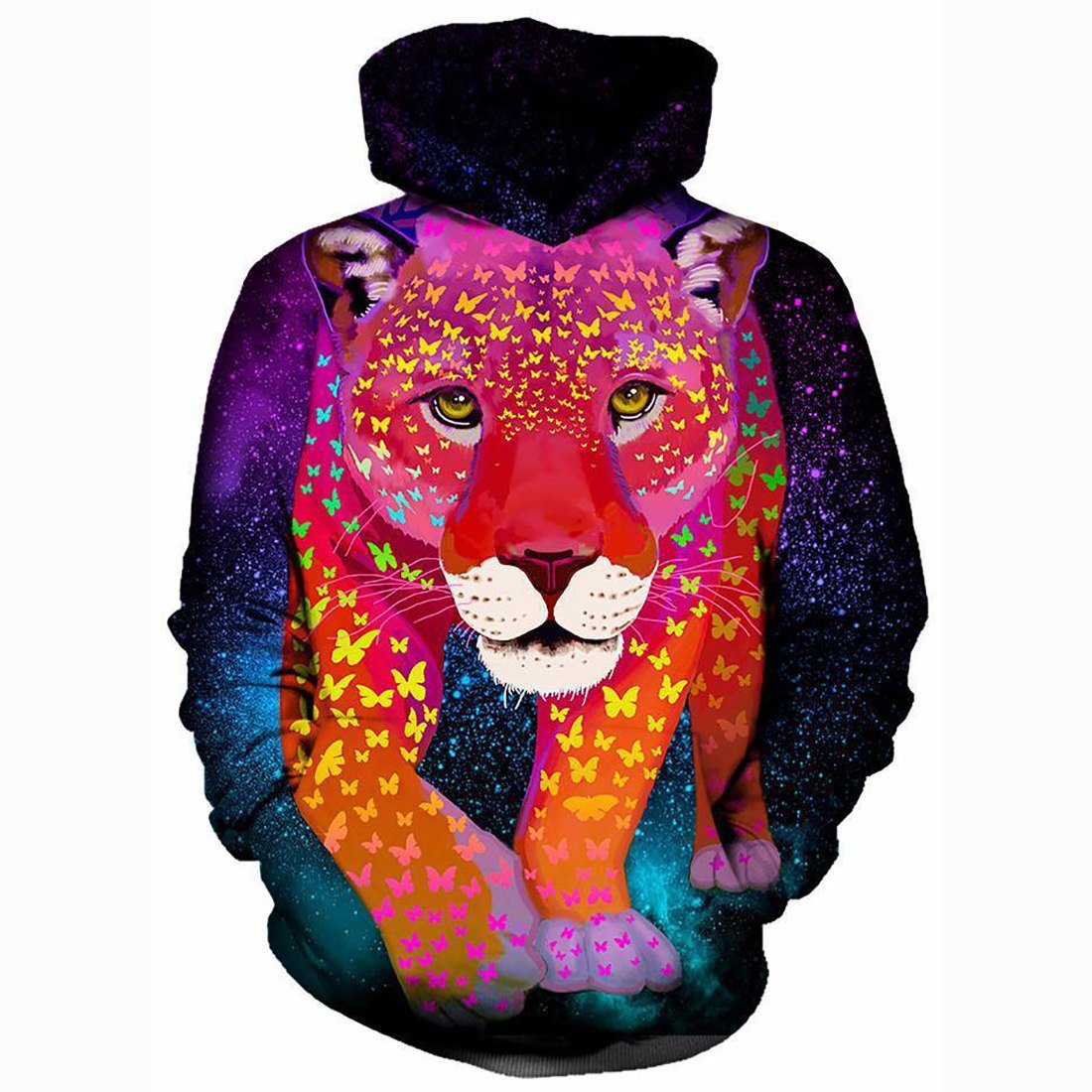 Courage Hoodie——Colorful Leopard Hoodie