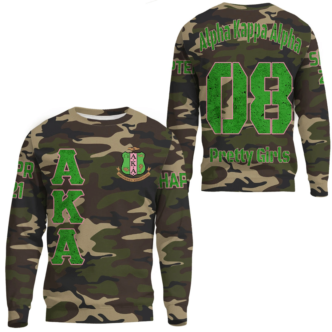 (Custom) Africa Zone Sweatshirt – Alpha Kappa Alpha Camouflage Sweatshirts A31