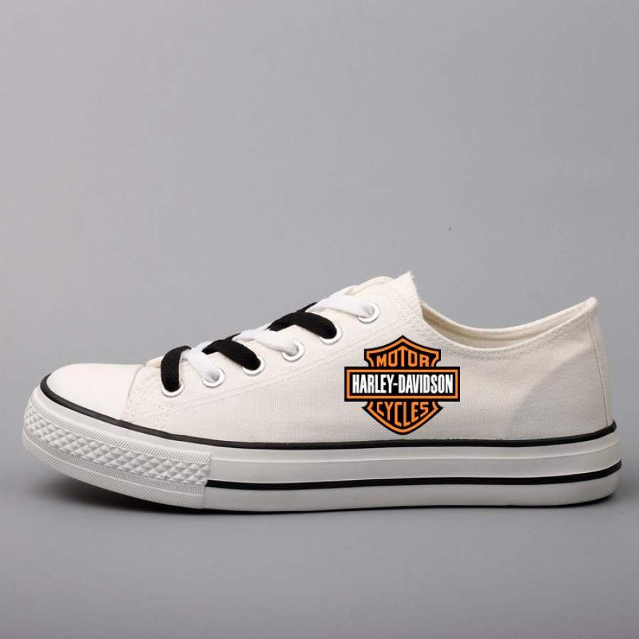 Harley Davidson Canvas Shoes Low Top Lace – Odbary Store