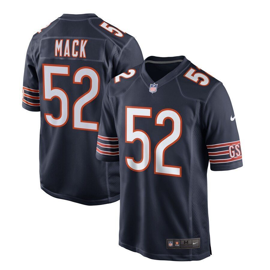 Khalil Mack Chicago Bears Game Jersey Navy