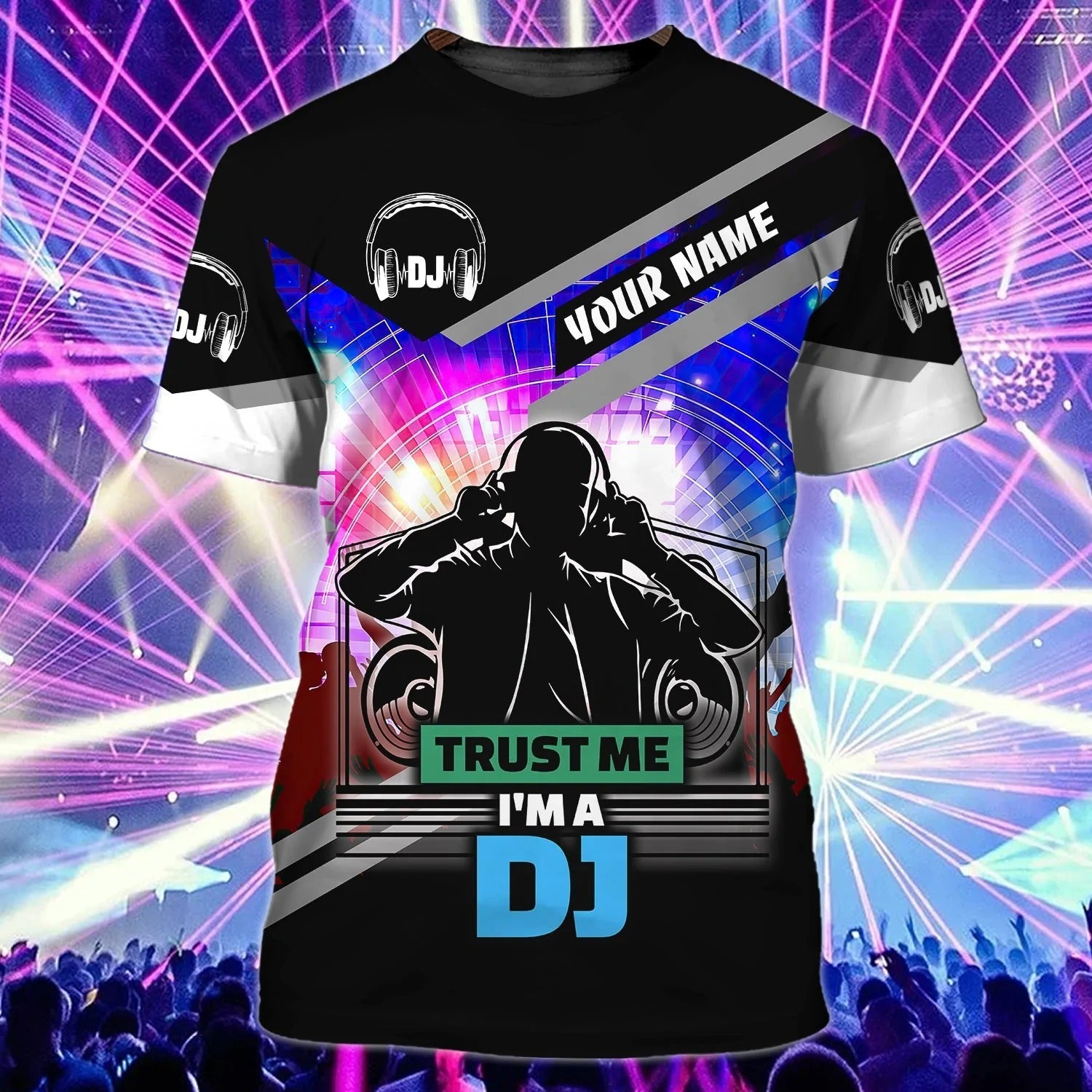 Custom Dj Shirt Men Women, Trust Me I Am A Dj, Funny Disc Jockey Tee Shirts