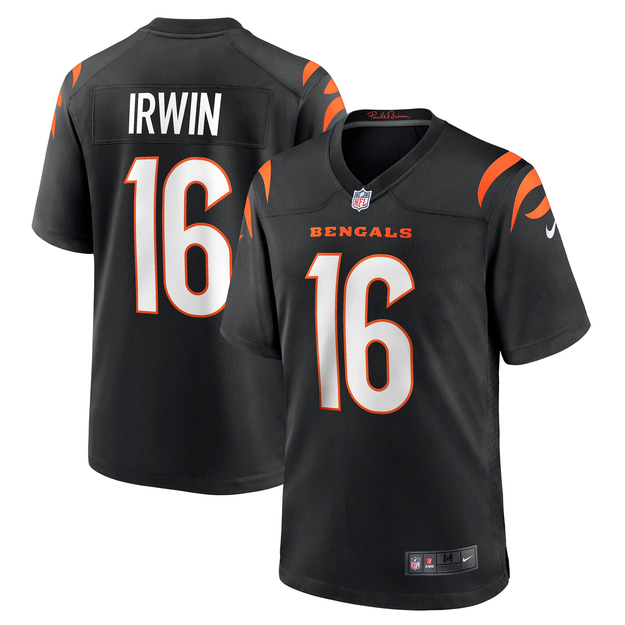 Men’s Cincinnati Bengals Trenton Irwin Black Game Player Jersey