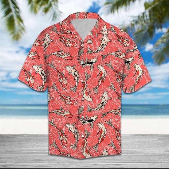 Koi Fish Flower All Over Printed Hawaii Shirt Ha4953