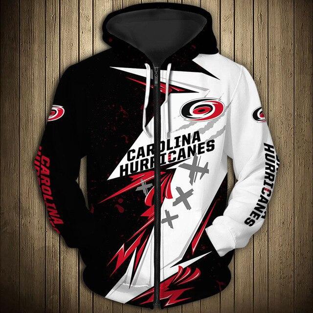 Carolina Hurricanes Graffiti Casual Zipper Hoodie