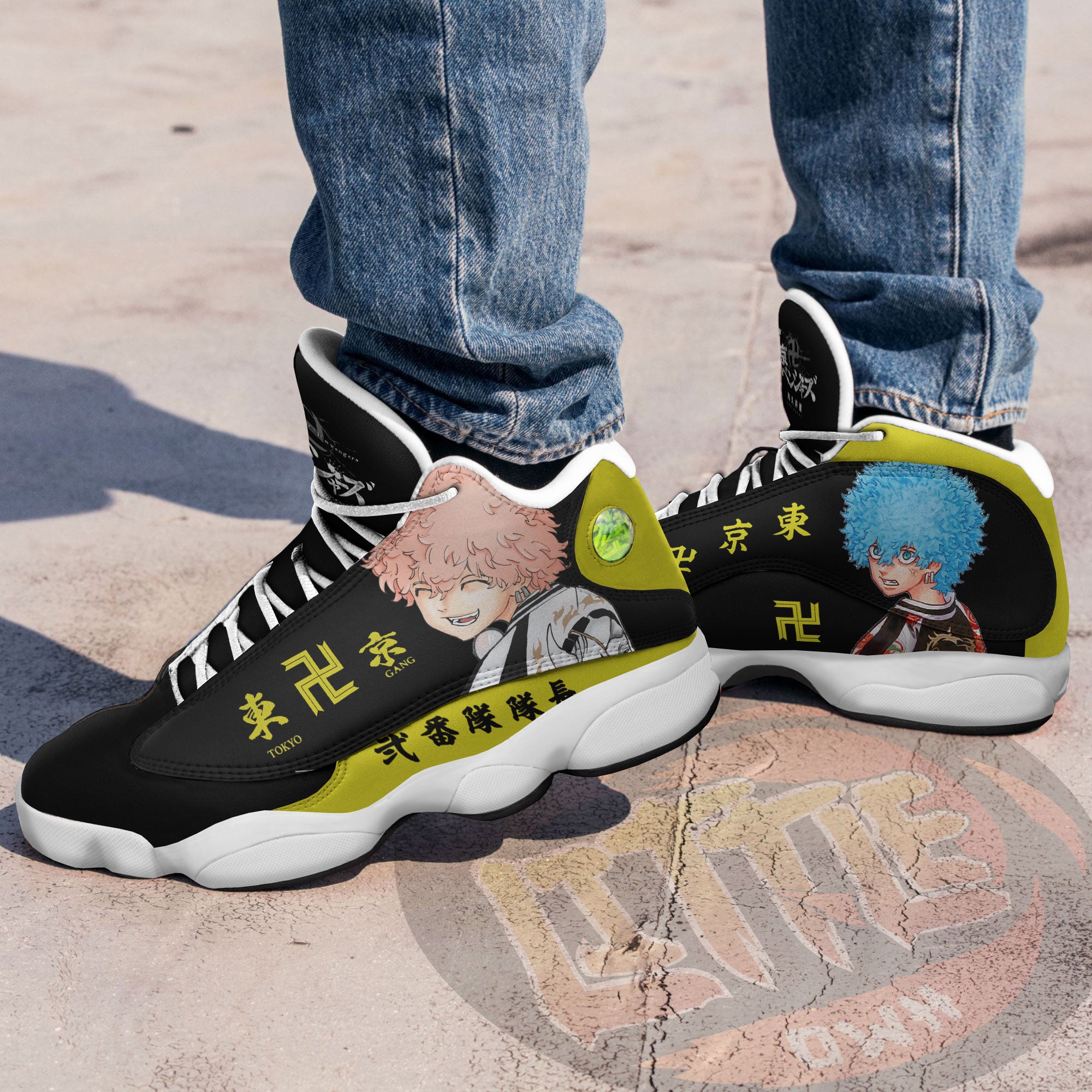 Souya X Nahoya Shoes Custom Tokyo Revengers Anime Jd13 Sneakers