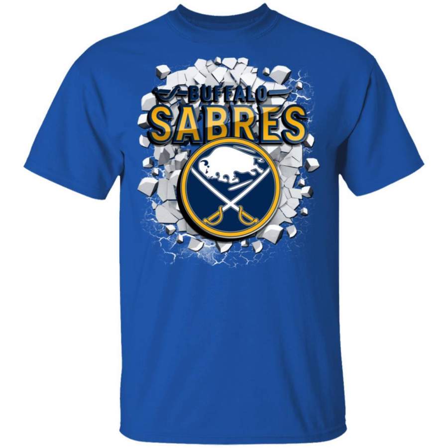 Colorful Earthquake Art Buffalo Sabres T Shirt