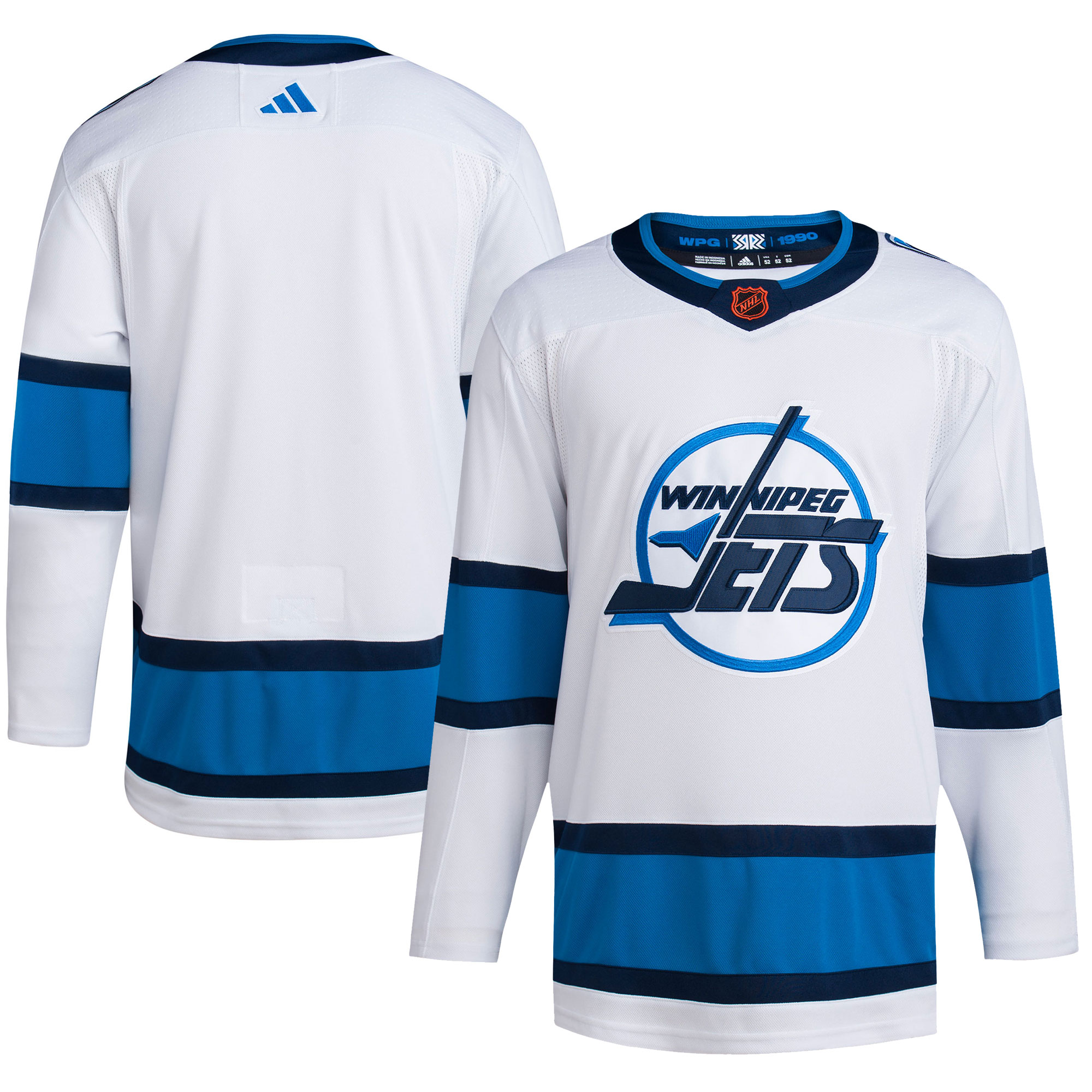 Winnipeg Jets Reverse Retro 2.0 Authentic Blank Jersey – White