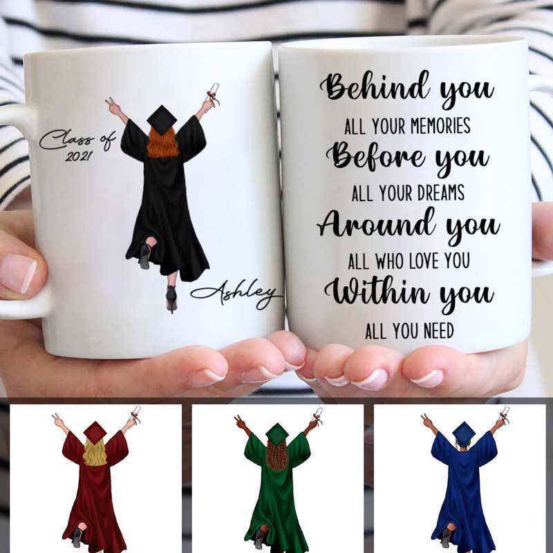 Senior 2021 Graduation Behind You Personalized Mug