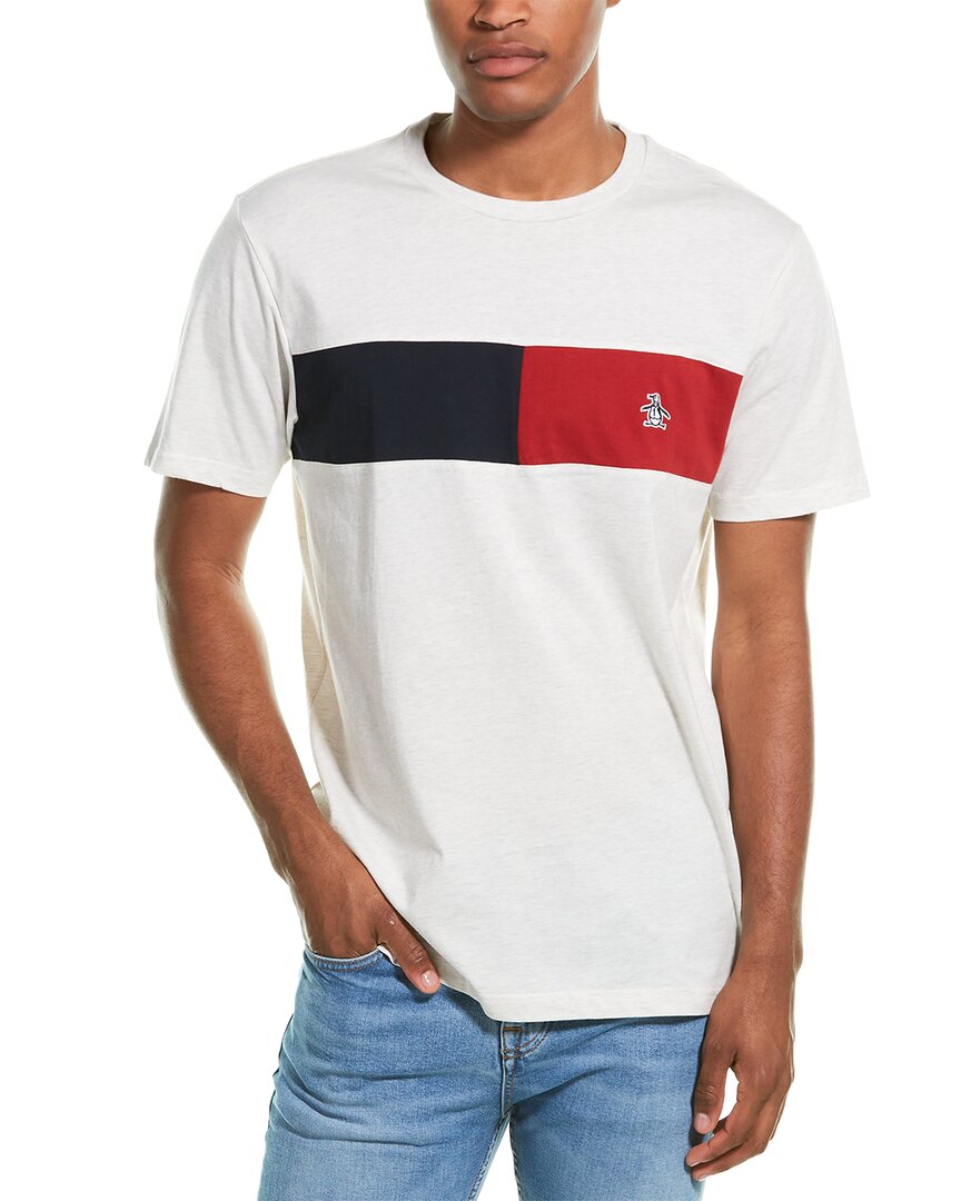 Original Penguin Colorblocked Chest Stripe T-Shirt