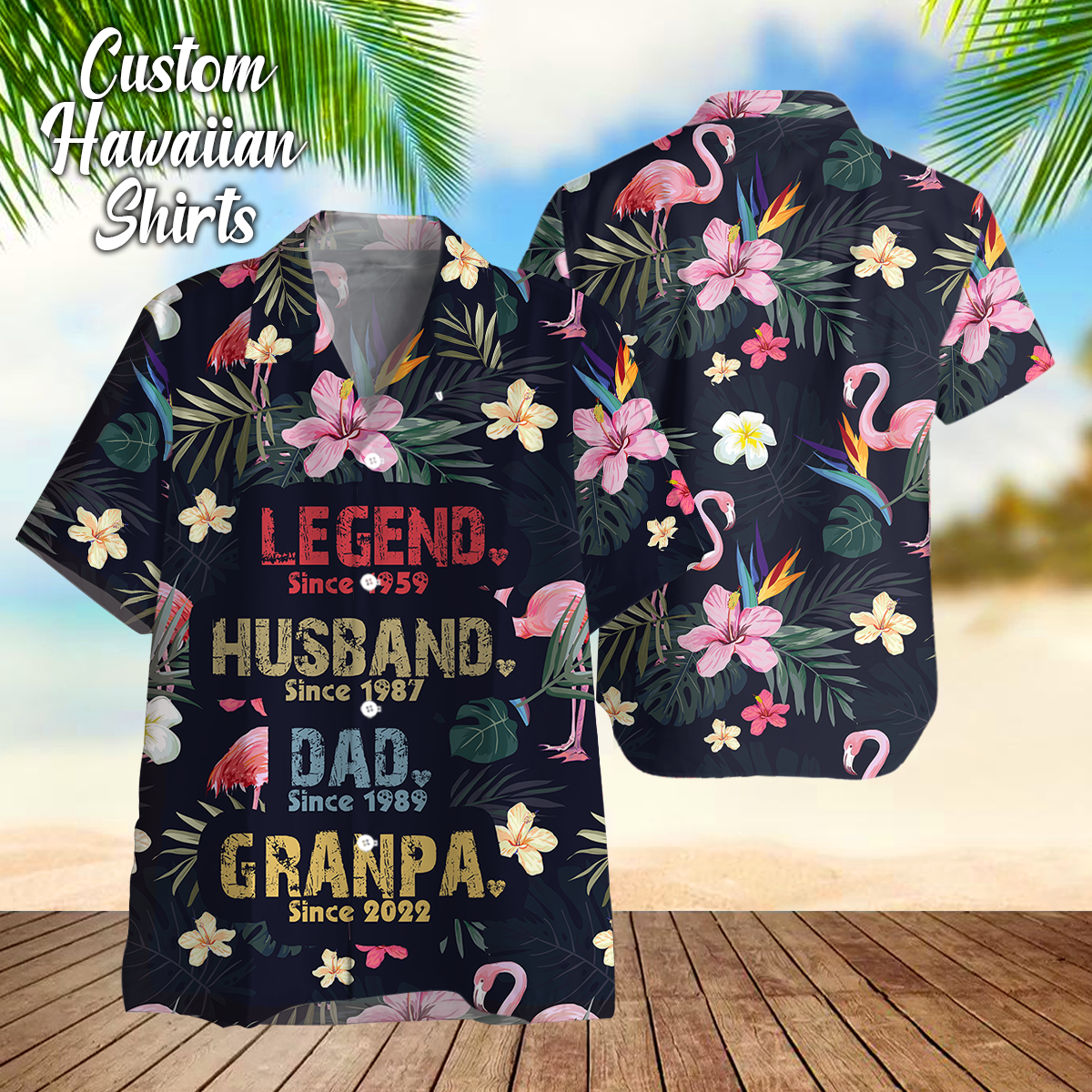 Floral Aloha Legend Husband Dad Papa Hawaii Shirt Ha46693