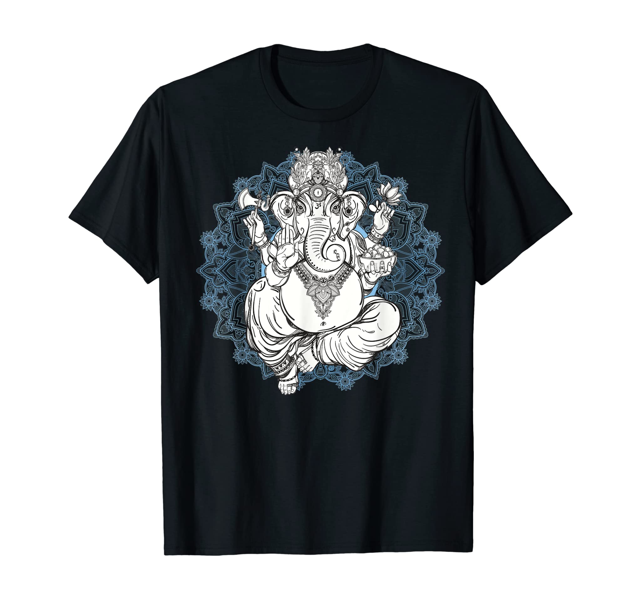 Hindu Elephant God Ganesha Tshirt – Oriental India Henna Tee